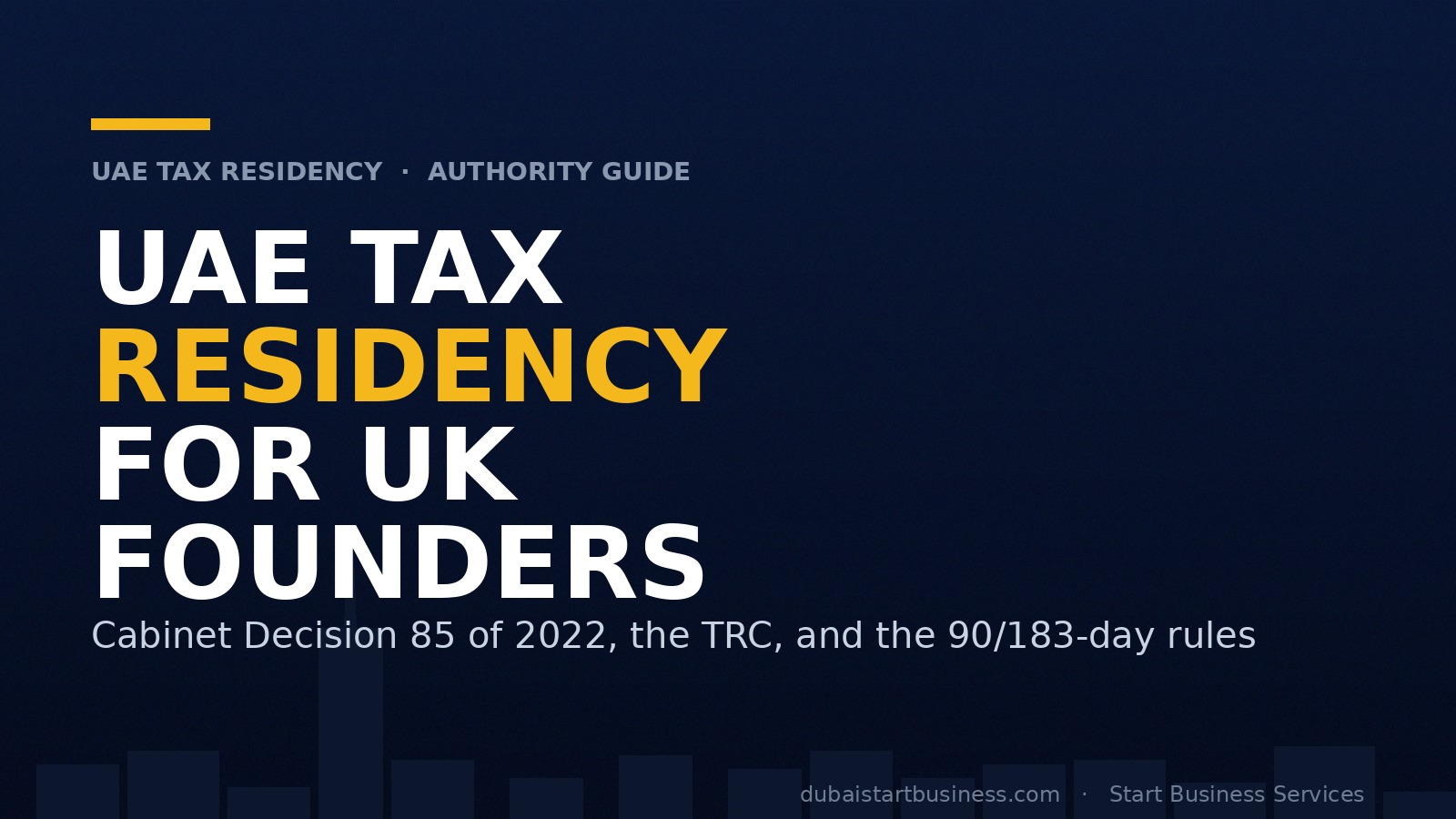 UAE Tax Residency for UK Business Owners