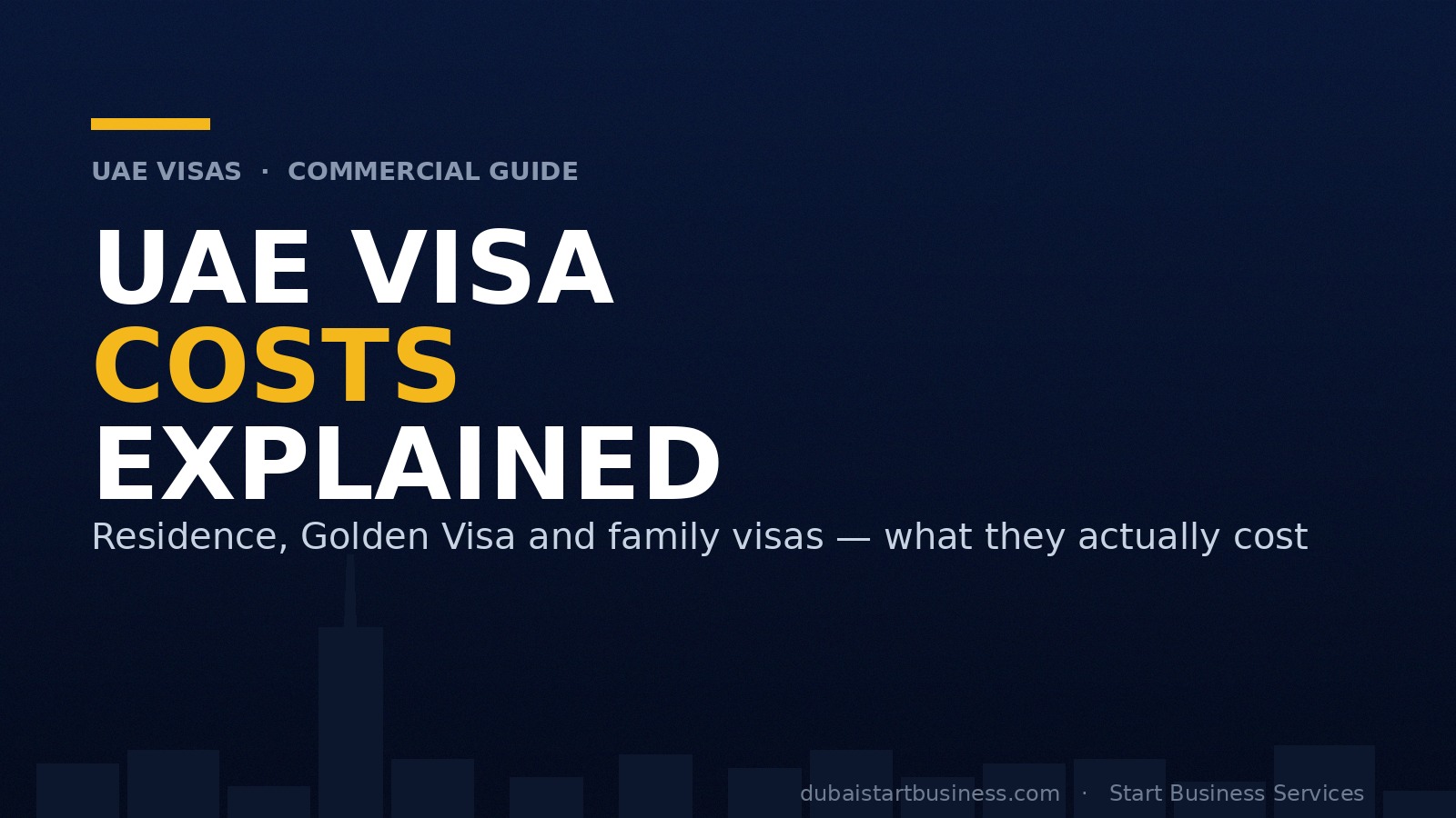 UAE Visa Costs Explained