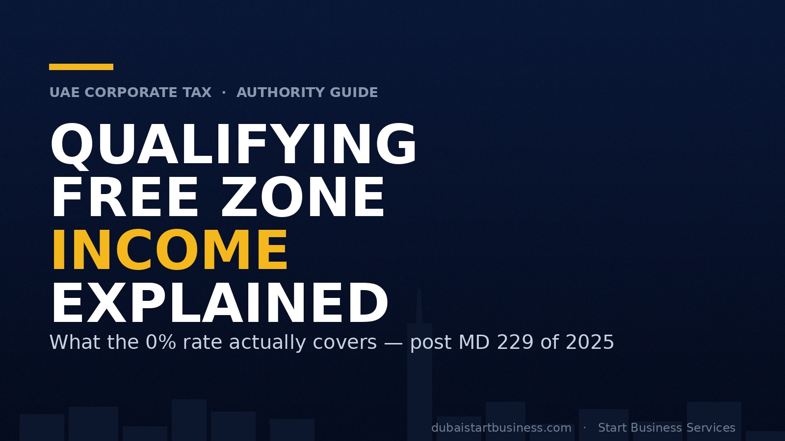 Qualifying Free Zone Income Explained